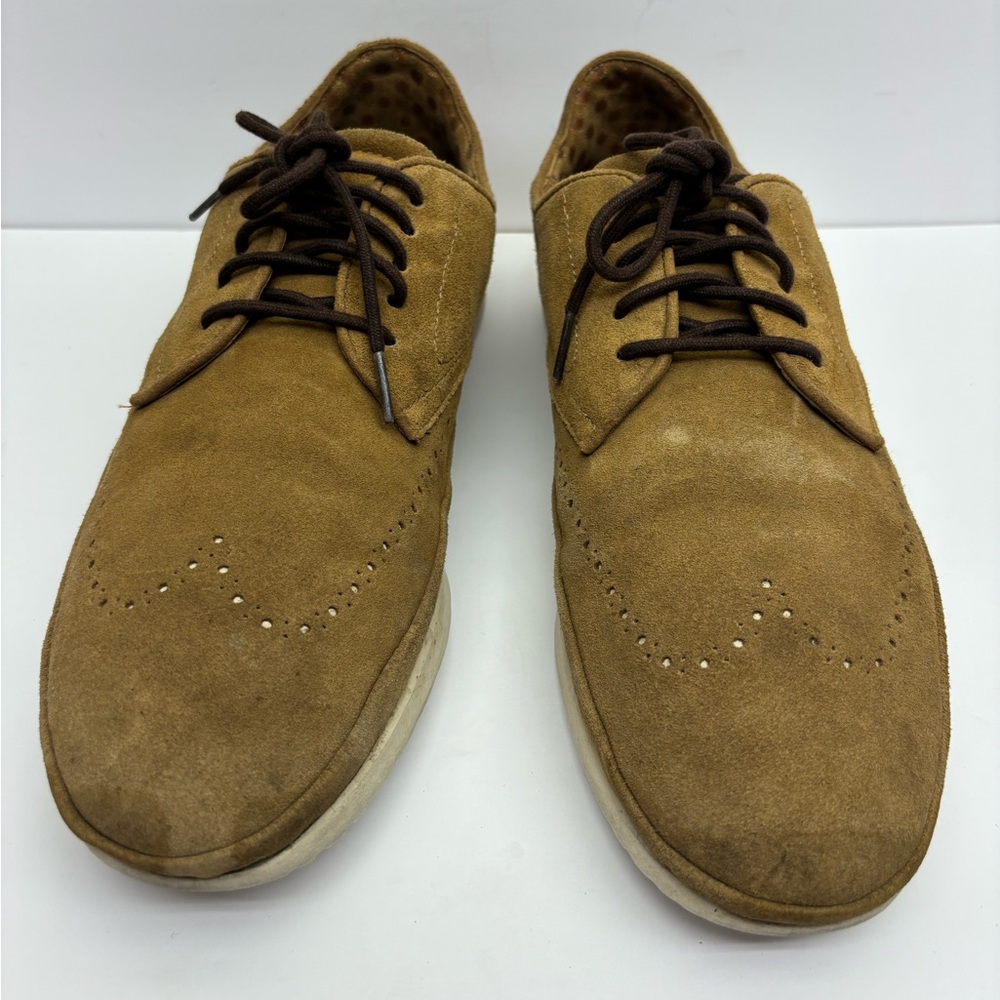Ugg Men's Suede Wingtip Lace-Up Shoes in Brown, SZ 13, box 33